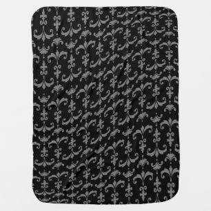 Brocade pattern baby blanket