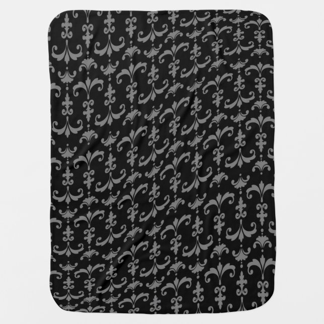 Brocade pattern baby blanket (Front)