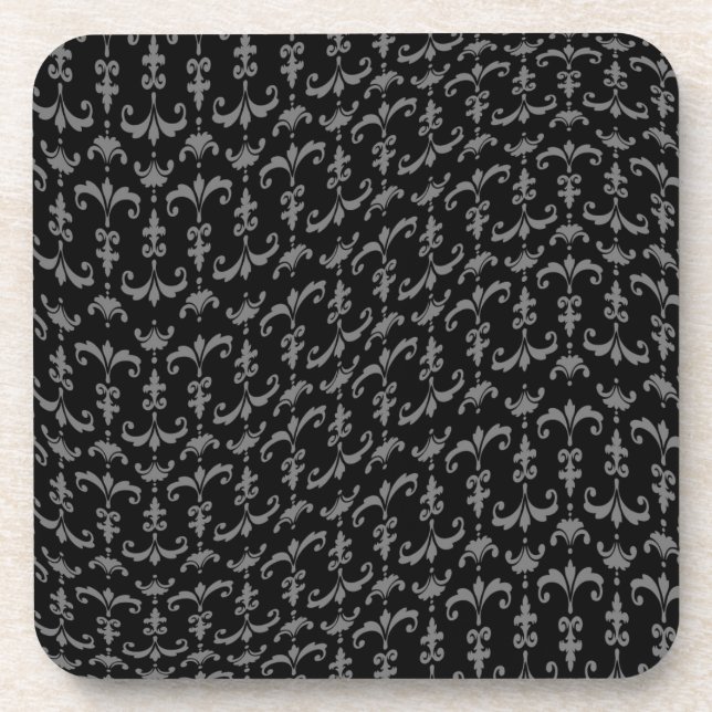 Brocade pattern beverage coaster (Front)