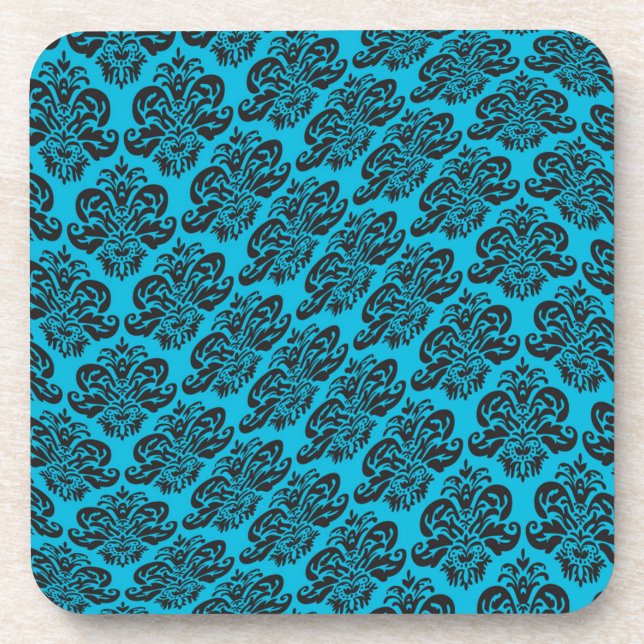 Brocade pattern beverage coaster (Front)