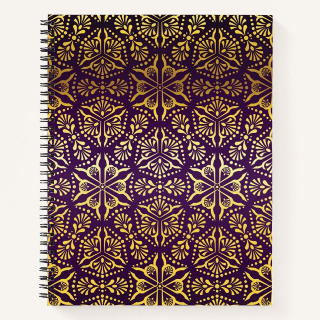 Brocade pattern notebook (Front)