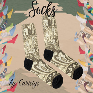 Brocade Pattern Socks