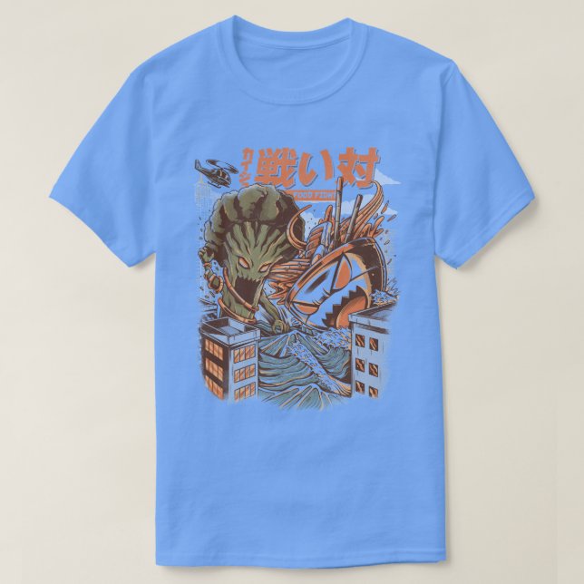 Brocco vs Ramen Kaijus  T-Shirt (Design Front)