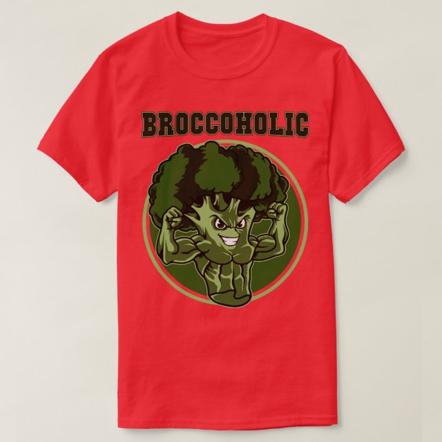 Broccoholic  T-Shirt (Design Front)