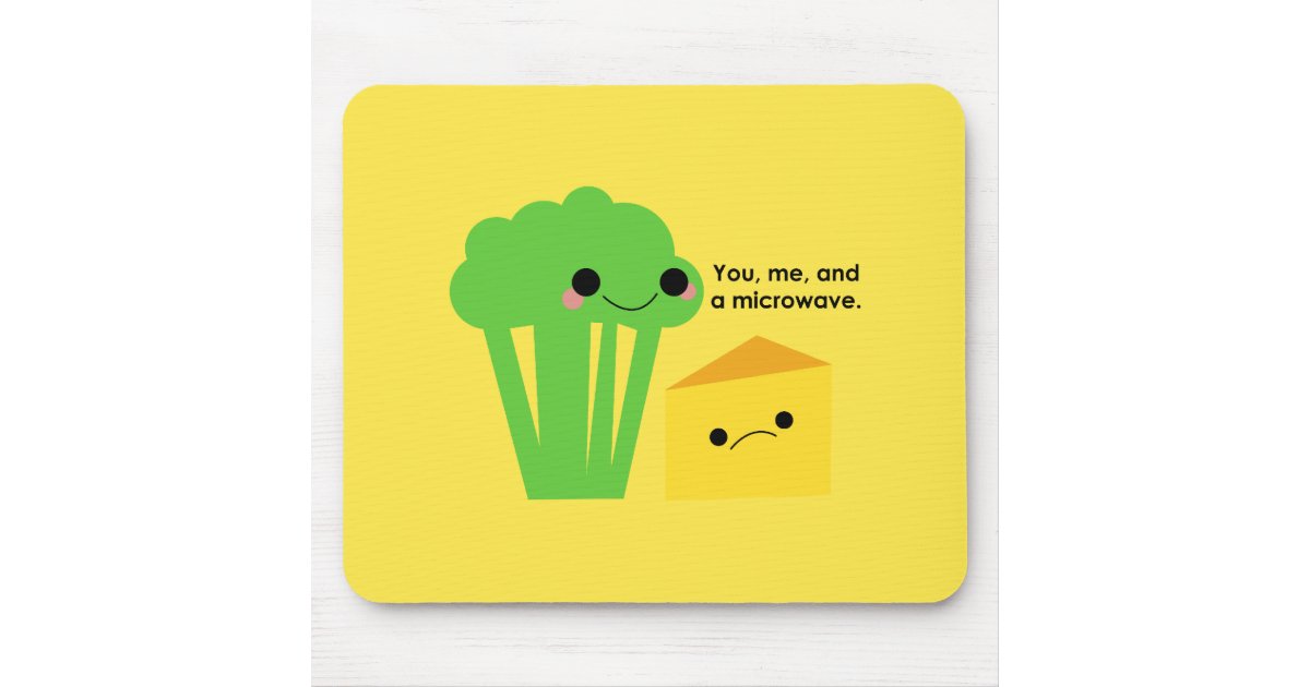 Broccoli and Cheese Mouse Pad Zazzle
