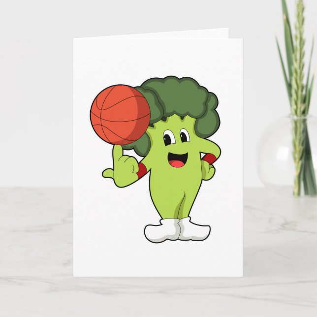 Broccoli at Basketball Sports Card (Front)