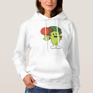 Broccoli at Basketball Sports Hoodie