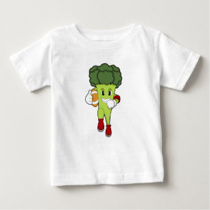 Broccoli at Football Sports Baby T-Shirt