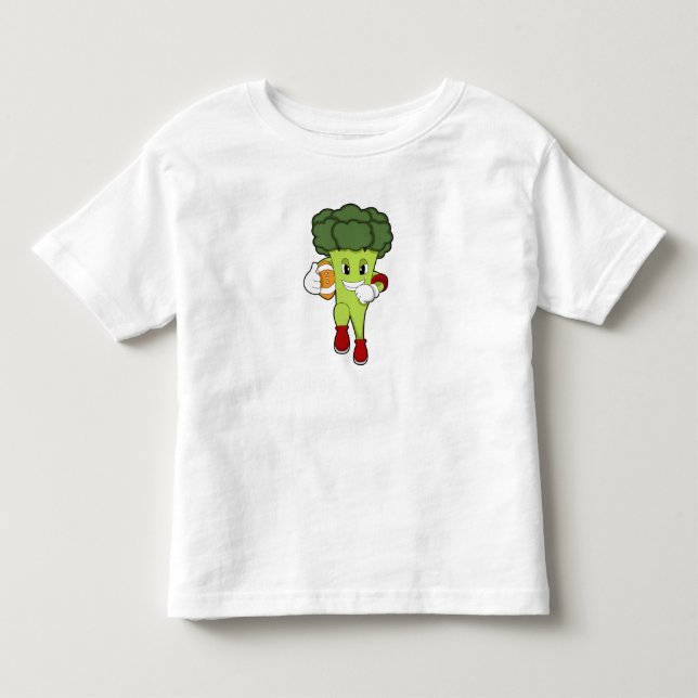 Broccoli at Football Sports Toddler T-shirt (Front)