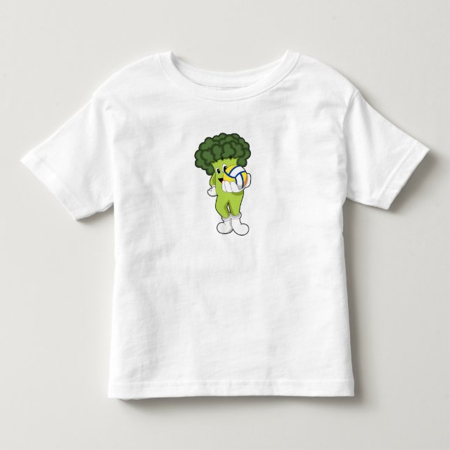 Broccoli at Volleyball Sports Toddler T-shirt (Front)