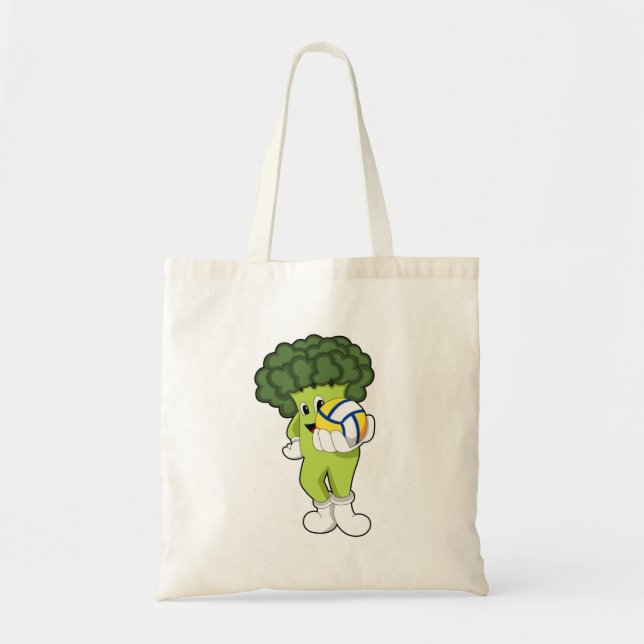 Broccoli at Volleyball Sports Tote Bag (Front)