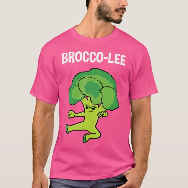 Broccoli Brocco-Lee Kung Fu Martial Arts Mma Karat T-Shirt (Front)