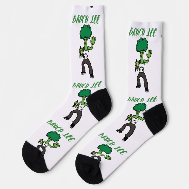Broccoli Buddy: Funny Socks (Left)