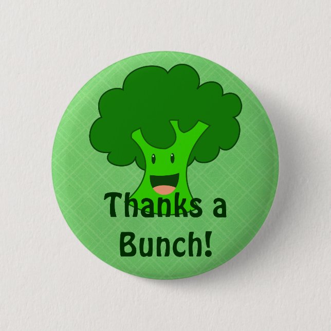 Broccoli Bunch Button (Front)