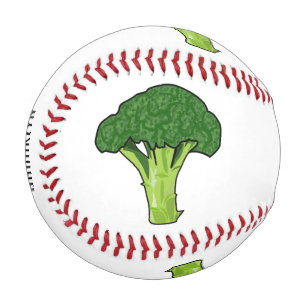 Broccoli cartoon illustration baseball