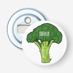 Broccoli cartoon illustration bottle opener