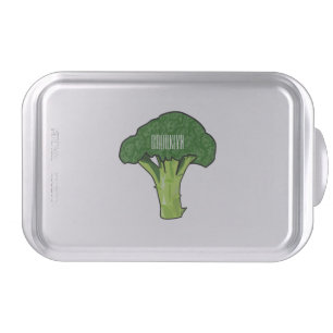 Broccoli cartoon illustration cake pan
