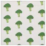 Broccoli cartoon illustration fabric