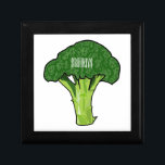 Broccoli cartoon illustration gift box<br><div class="desc">Broccoli cartoon illustration</div>