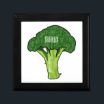 Broccoli cartoon illustration gift box<br><div class="desc">Broccoli cartoon illustration</div>