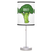 Broccoli cartoon illustration table lamp (Front)