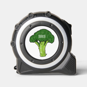 Broccoli cartoon illustration tape measure