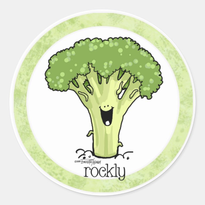 Broccoli Cartoon Veggie sticker