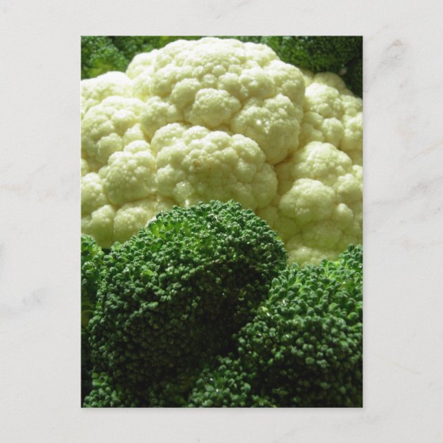 Broccoli & cauliflower postcard (Front)