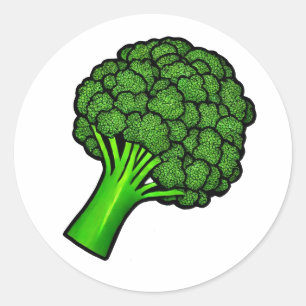 Broccoli Classic Round Sticker