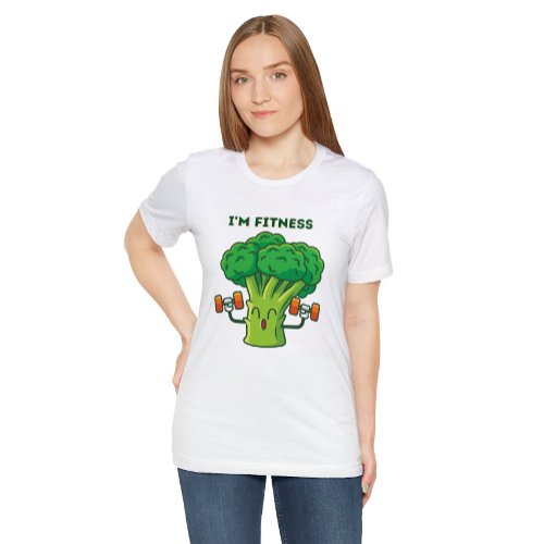 Broccoli exercising Womens Basic T_Shirt