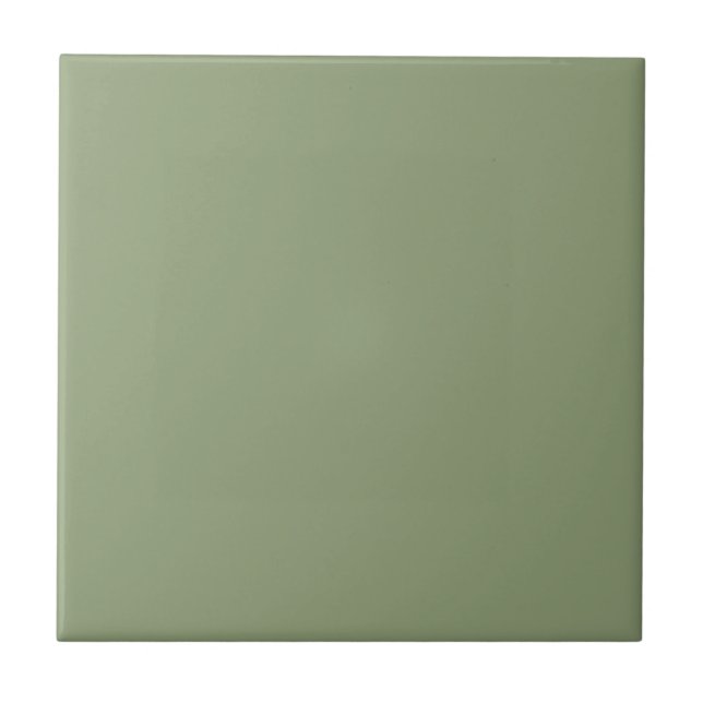 Broccoli Floret Green Square Kitchen and Bathroom  Ceramic Tile (Front)