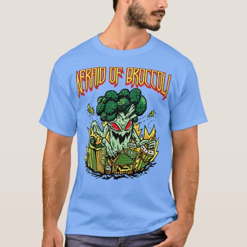 Broccoli Funny Vegtable Horror Themed Apparel T_Shirt