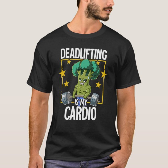 Broccoli Gym Weight Training Deadlift  1 T-Shirt (Front)
