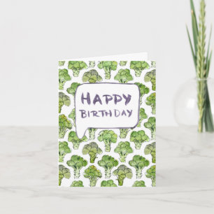 Broccoli – Happy Birthday Card
