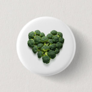 Broccoli Heart Button