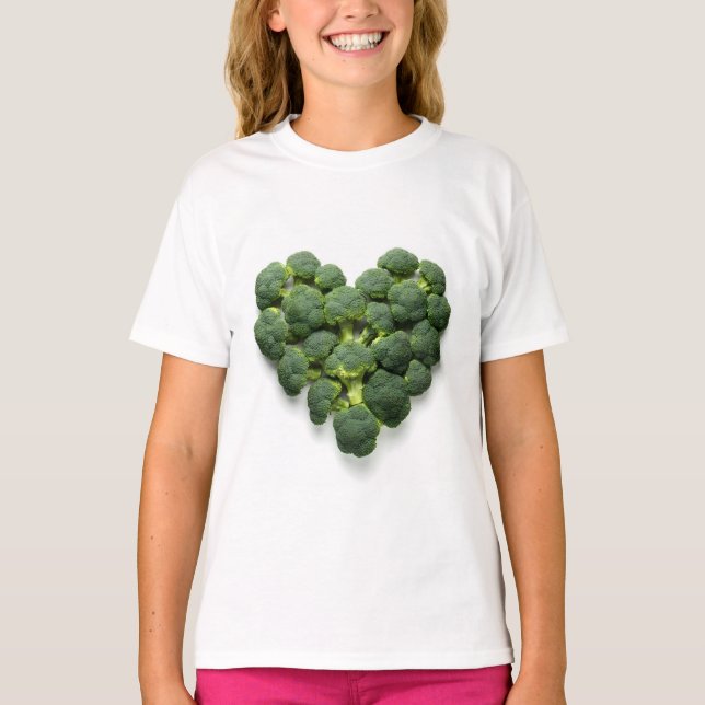 Broccoli Heart T-Shirt (Front)