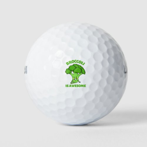Broccoli is Awesome Golf Balls