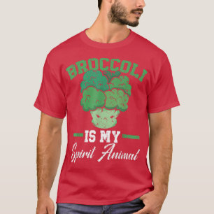 Broccoli Is My Spirit Animal Vegan Vegetable Veget T-Shirt