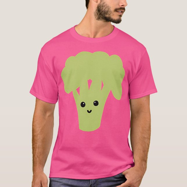 Broccoli Kawaii T-Shirt (Front)