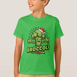Broccoli Kids Christmas Funny Broccoli Toddler T-Shirt