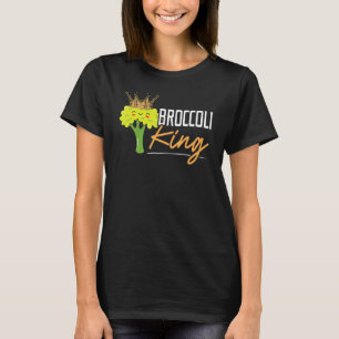 Broccoli King Broccoholic Vegetable Vegetarian Veg T-Shirt
