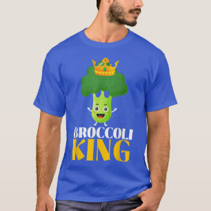 Broccoli King Broccoholic Vegetable Vegetarian Veg T-Shirt