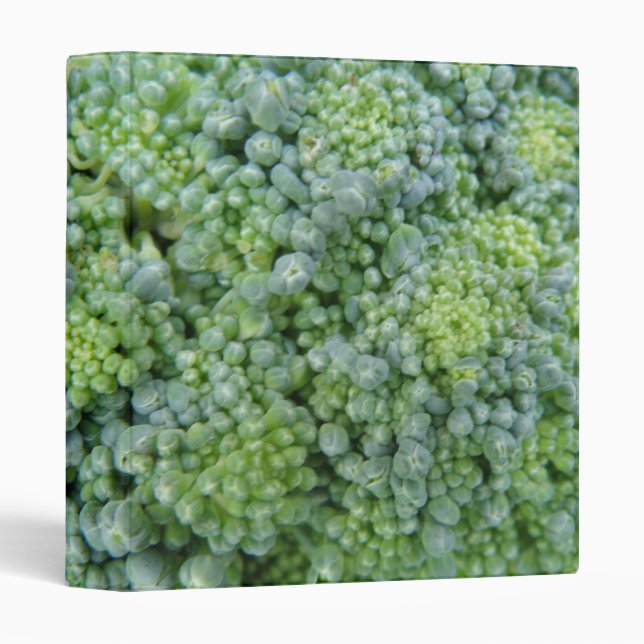 Broccoli Macro Photo Album 3 Ring Binder (Front/Spine)
