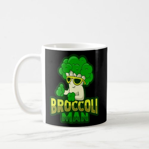 Broccoli Man Pun For A Vegan Food  Coffee Mug