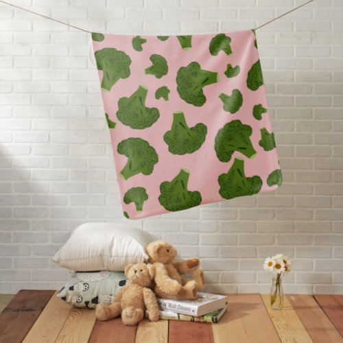 Broccoli Pattern Baby Blanket