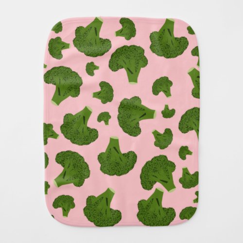 Broccoli Pattern Baby Burp Cloth