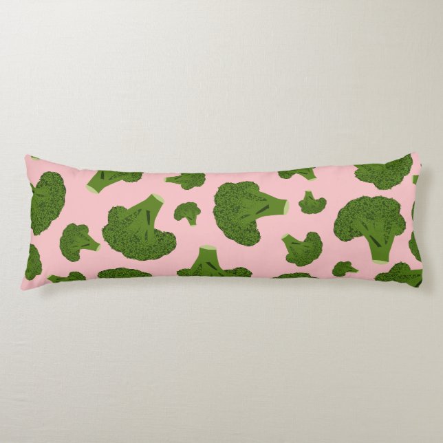 Broccoli Pattern Body Pillow (Front)