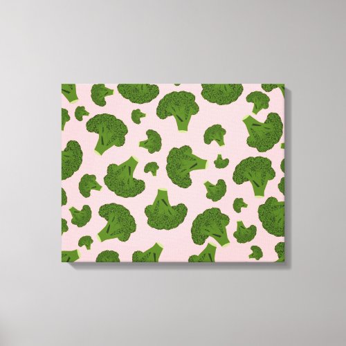 Broccoli Pattern Canvas Print