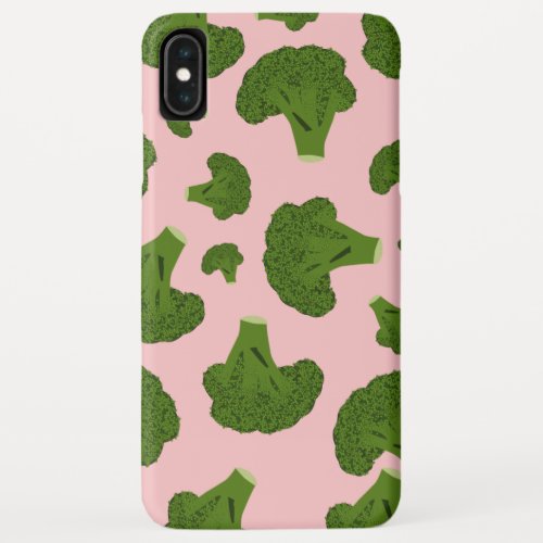 Broccoli Pattern iPhone XS Max Case
