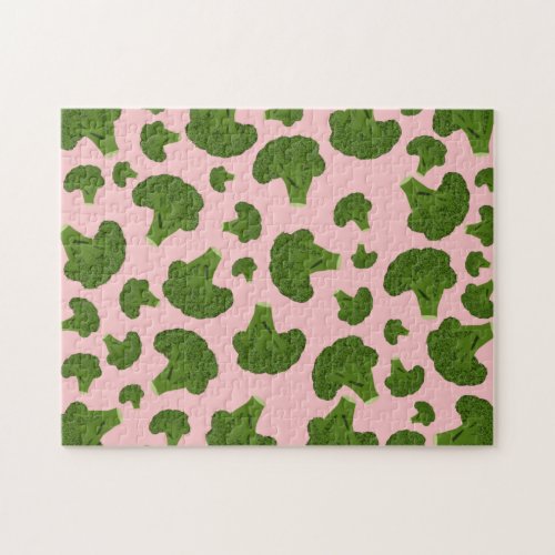 Broccoli Pattern Jigsaw Puzzle